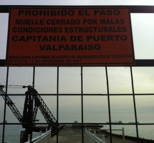Um projeto de porto abandonado em Viña
